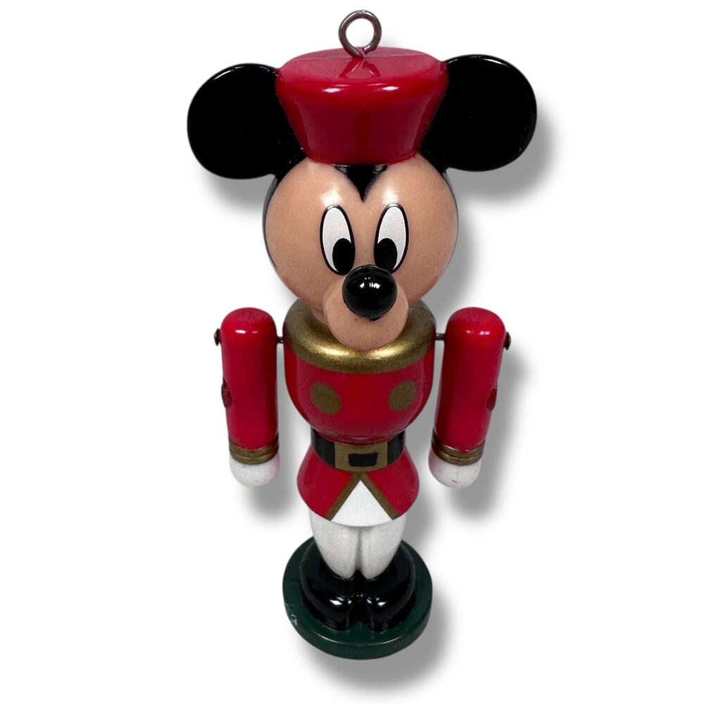 Vintage Mickey Mouse Nutcracker Christmas Ornament Plastic‎ Hanging Collectable